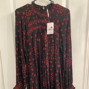 Free people Black & Red Tunic